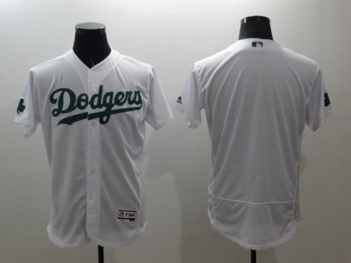 Dodgers Blank White Celtic Flexbase Authentic Collection Stitched MLB Jersey - Click Image to Close